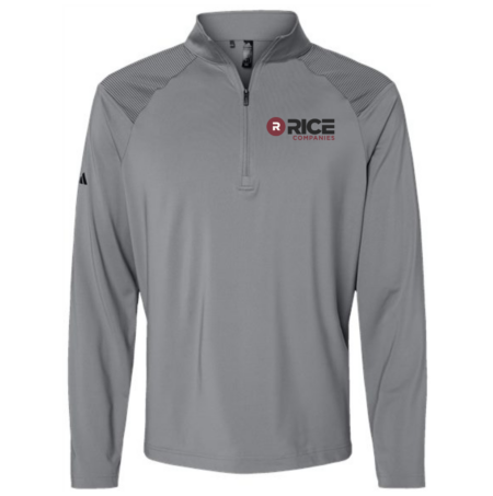 Mens Adidas Shoulder Stripe Quarter-Zip Pullover